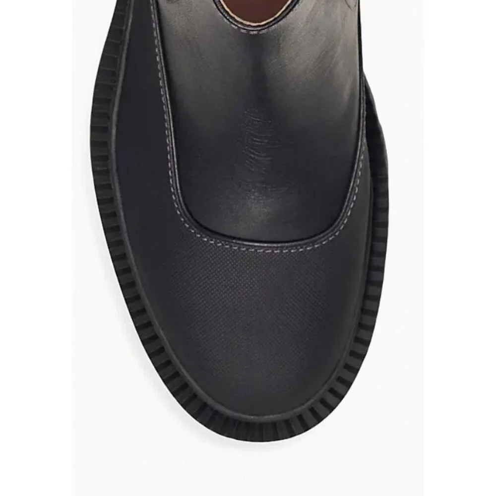 NEW Coach Jayla Chelsea Leather Ankle Platform Boots Women's US 6.5 $275 [jb]